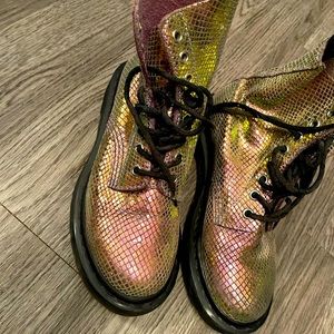 Doc Martens Limited Edition Iridescent Snake Print